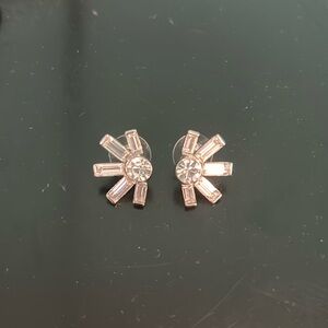 Monet crystal post earrings